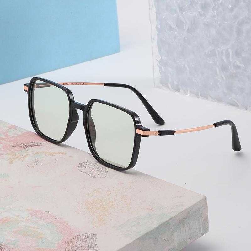 2Pcs   Nearsighted Eyeglasses Women Men Retro Square Student Finished Myopia Glasses Prescription Glasses