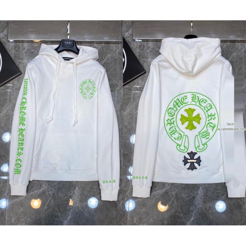 2025 Chrome Heart Hoodie: Casual Loose-Fit Zip-Up for Men & Women