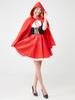 Little Red Helloween Costumes for Women Cosplay Little Red Riding Hood Fantasy Game Uniforms Fancy Dress Outfit Drama Costumes