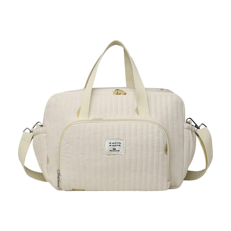 Travel Diaper Storage Bag Mom Bag Crossbody Bag Multiple Compartment Shoulder Bags Large Capacity Pram Hanging Bag