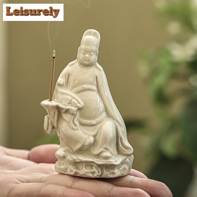 Çin Tarzı Seramik Wenchang İmparatoru Çay Evcil Hayvanı Japon Zarif Minyatürler Çay Heykelciği Oyun Oyuncakları Çay Heykeli Süs Eşyaları El Sanatları