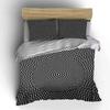 "Geometric Pattern Three-Piece Set Decor" Bedding Set with 1 Duvet Cover 2 Pillowcases Single Double King Queen Gift