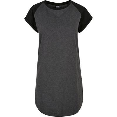 Urban Classics Damen/Damen Raglan-T-Shirt-Kleid mit Kontrastdetails