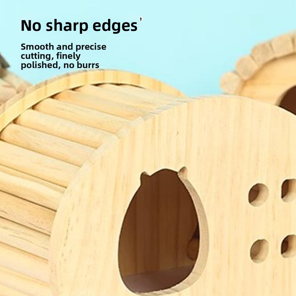 Natural Wood Hamster Hideaway Arch Design Small Pet Castle New Hamster House  for Small Pets