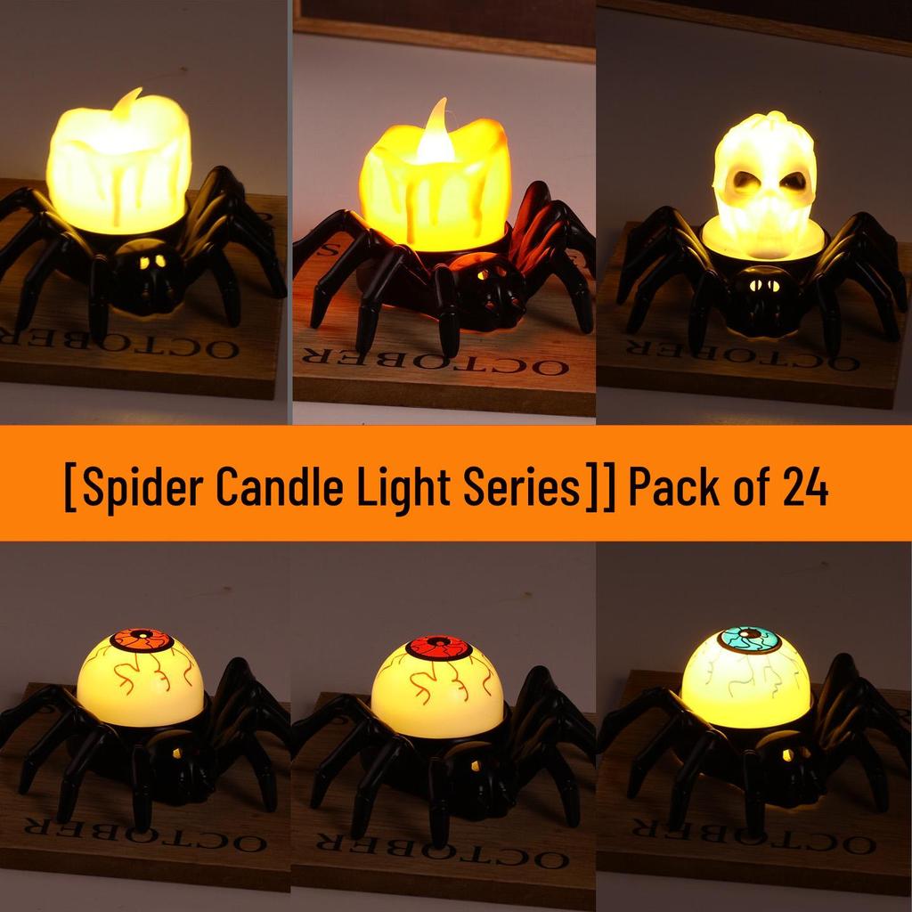 Children's Luminous Halloween Lantern: Pumpkin, Spider, and Skeleton Candle Decoration