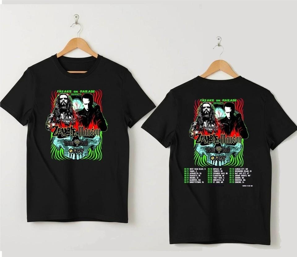 Rob Zombie 2026 Tour Freaks On Parade Concert T-Shirt Fan gift XXXXL