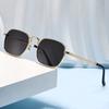 Fashion Square Frame UV400 Sunglasses Women Men Luxury Metal Vintage Shades Eyeglasses Trendy Driving Riding Sun Glasses
