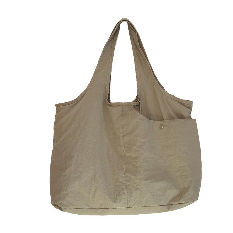 Korean Style Women s Large Capacity Nylon Shoulder Bag - 2026 Fashion Casual Commute Bag хаки