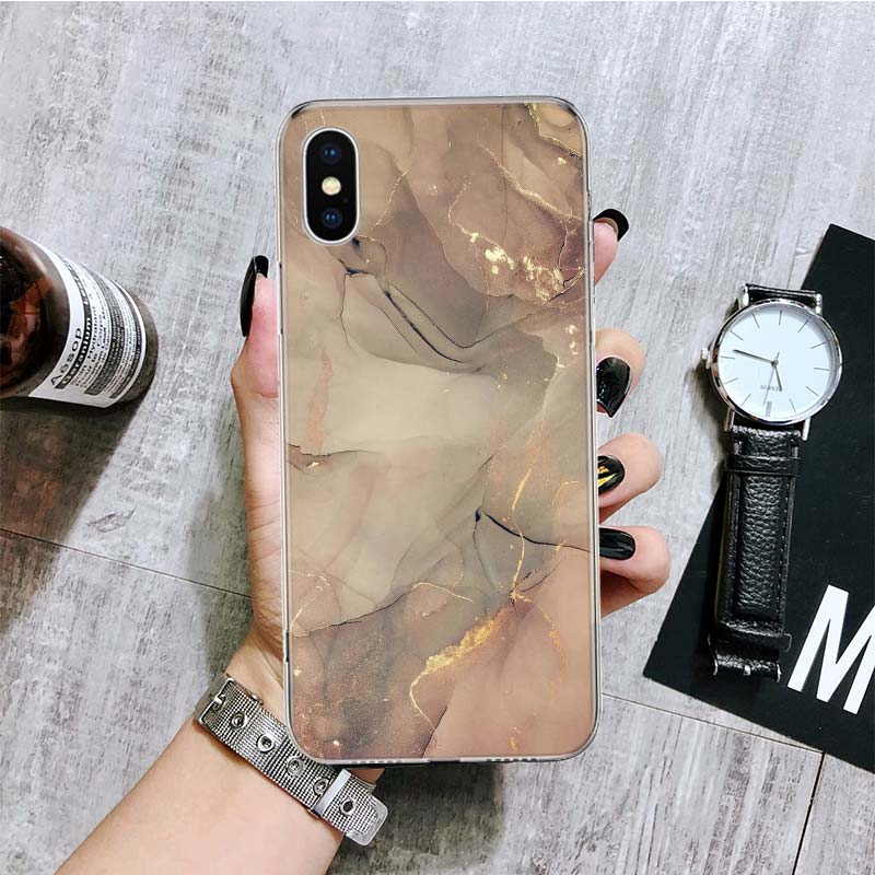 Granite Marble Phone Case For iPhone 17 Air 16 15 Plus 11 14 Pro Max 13 Mini 12 7 8 + SE Pattern Art Customized Cover 17 Air 16