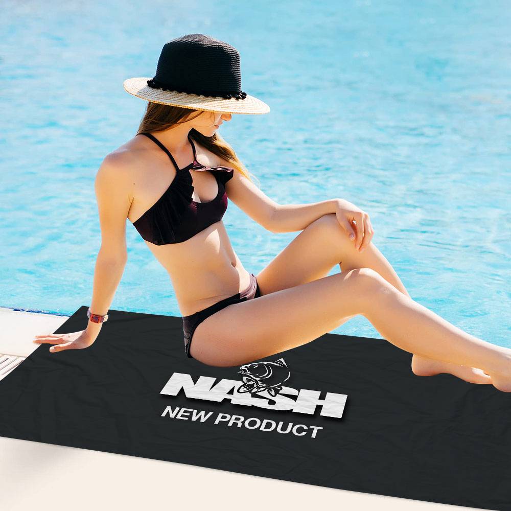 Nash Fishing Logo Microfiber Printed Beach Towel Mountain Climbing Yoga Beach Swimming Running Absorbent Soft Towel