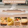 6pcs Natural Wood For Mini Rolling Pins 14x2cm for Baking and Craft Fun