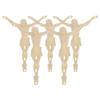 5 Pcs Jesus Figure Accessories Statue Decoration Small Religious DIY Plastic Figurine for Wall Cross Mother
