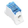 UKK160 Terminal Block Box DIN Rail Mount Single Pole Electric Wire Junction Box for Distribution