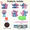 6Pcs Hugs and Kisses Series Diamond Art Fridge Magnet Diamond Painting Refrigerator Magnet DIY Fridge Stickers for Fridge Whiteboards