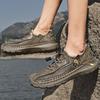 Handmade Men's 2026 New Summer Mesh Hollow Breathable Shoes