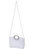 SUNSPOT Party Bag, Large Clutch Bag, Wedding Bag, Large Handbag, Women's, 3-Way (Silver H)