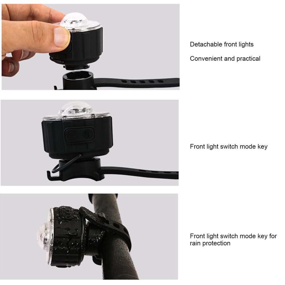 Smart Bicycle Light LED Sensor Light Rechargeable Bike Headlight MTB Bicycle Lamp Outdoor Night Riding Safety Cycling Light