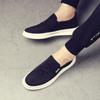 Spring New Canvas Shoes Men'S Korean Version Of One-Pedal Men'S Cloth Shoes Versatile Breathable Lazy Board Shoes Men'S Tide