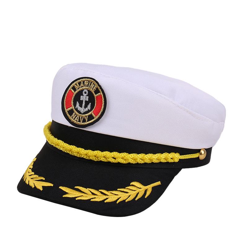 

2025 New Spring Summer Party Yacht Captain Hat - Sailor Style Outdoor Sun Protection Performance Cap 56-59CM