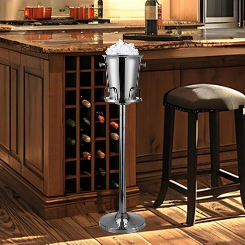 Ice Bucket with Stand Tub Beverage Container Wine Cooling