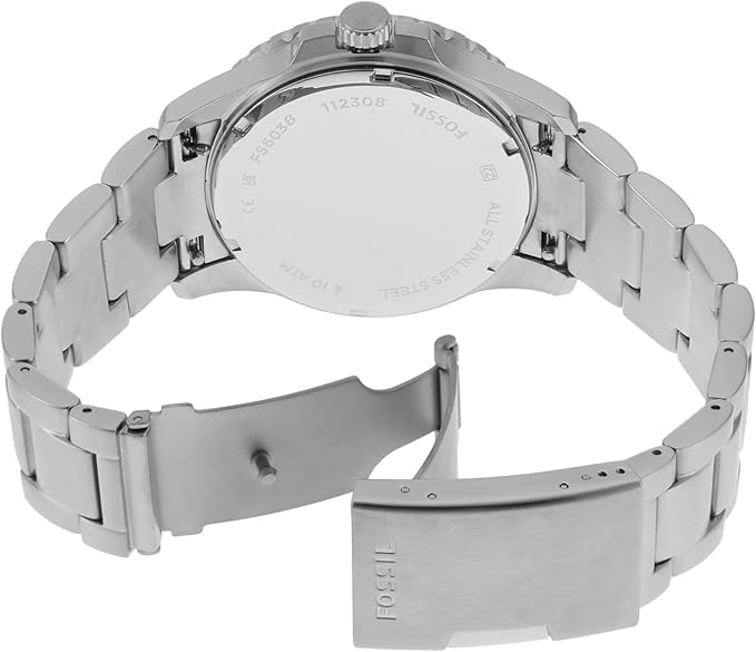 FOSSIL BLUE DIVE Date Stainless Steel Watch Three-Hand
