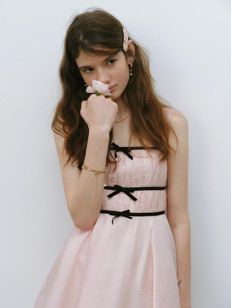 Sinseuden Triple Ribbon Mini Dress