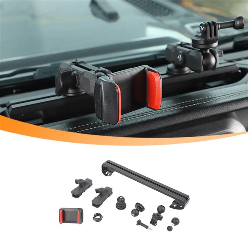 Multi-Mount Dash Phone Holder Camera Mount For Jeep Wrangler JL Gladiator JT 2018-2025 Expansion Stand Accessories