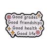 Xiaomi Positive Affirmation Motivational Quote Enamel Pins Lucky Everything Works Out Good Grades Good Life Brooch Lapel Badge Jewelry