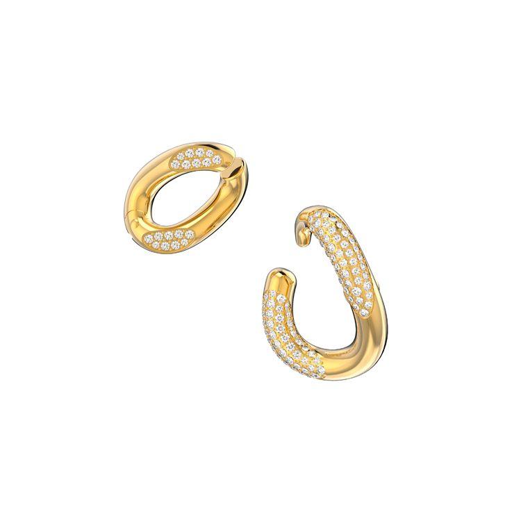 Swarovski Ear Cuff Women Accessories Gold 5615734 Box (Random Color)