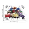 Cartoon Cars Lighting McQueen 3D Wall Sticke s For Kids Room Home Bedroom PVC Decor Cartoon Movie Mural Art Decals