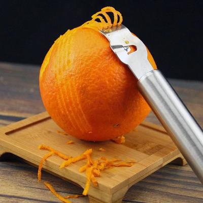 Limão zester ralador de aço inoxidável limão descascador laranja frutas cítricas ralador peeling faca cozinha gadgets barra acessórios