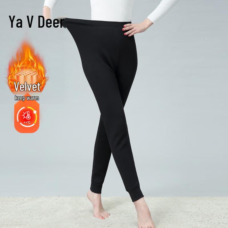 

Yalu Women s Warm High-Waist Fleece-Lined Leggings XL