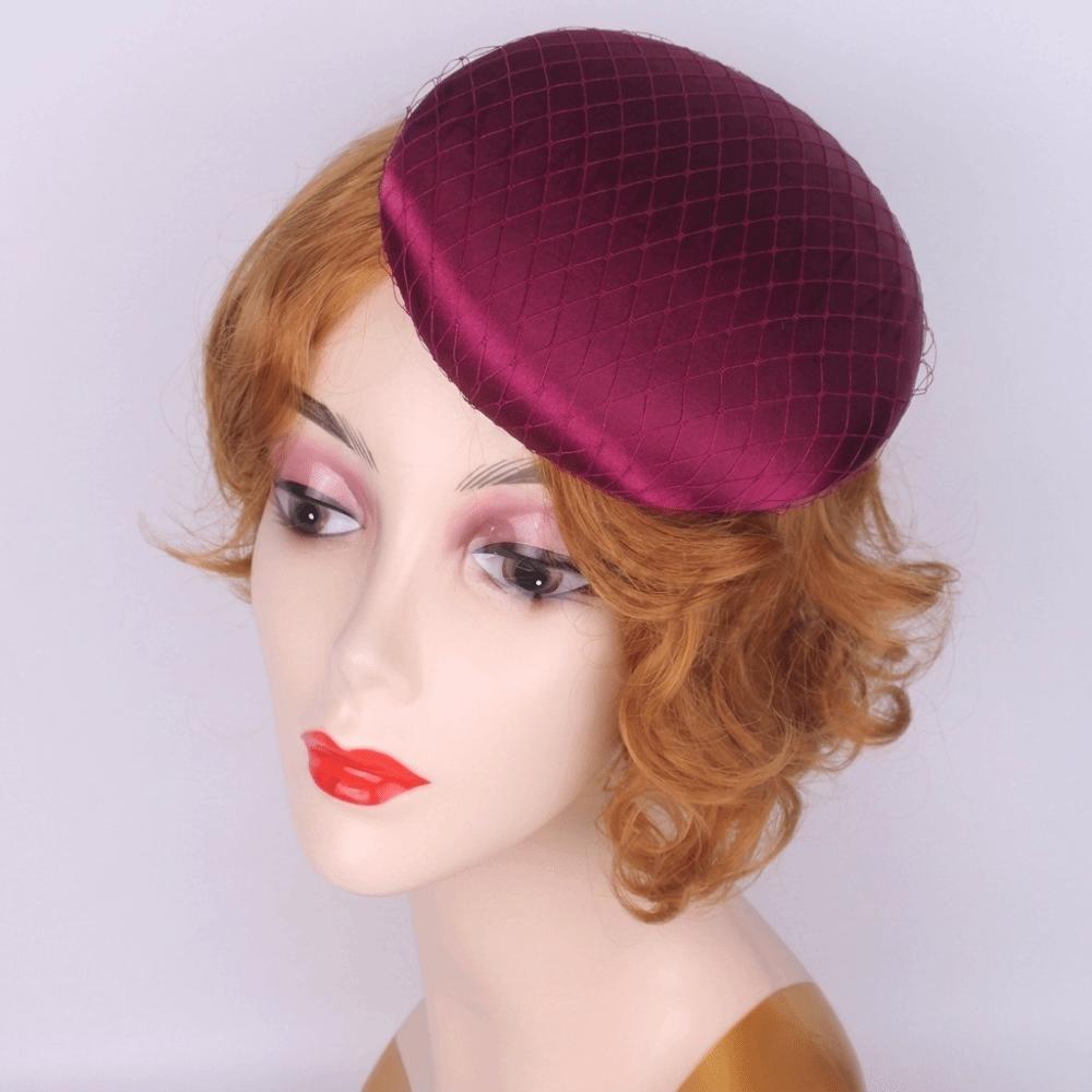 Breiter Krempen-Fascinator-Basis-Kopfschmuck Maskenball Zylinderhut Vintage-Fascinator-Hut Fotografie