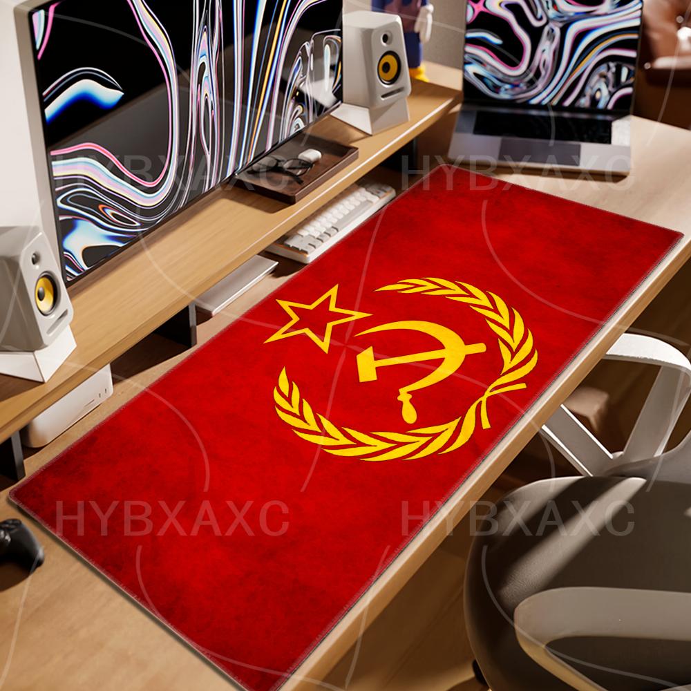 XXL Mouse Pad Flag of URSS Mouse Pad Non-slip Rubber Gamer Balance Computer Mat Decoracion Deskmat Laptop Office Large