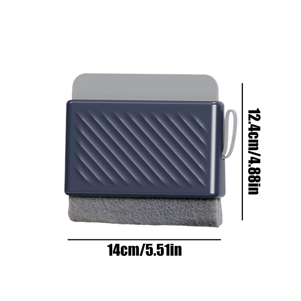 2-in-1 Groove Cleaning Tool Window Groove Cleaning Cloth Squeegee Window Cleaning Brush Windows Slot Cleaner Brush Groove Brush