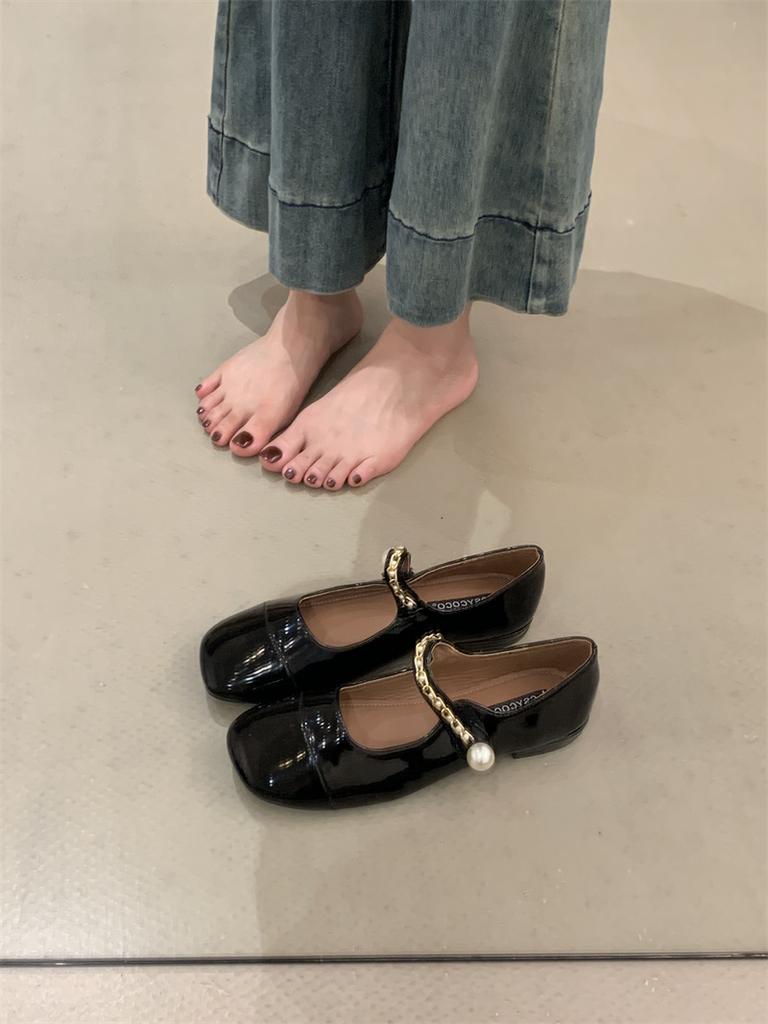 Low-heeled French small fragrant Mary Jane single shoes women's shoes 2025 new spring and autumn color matching temperament evening shoes