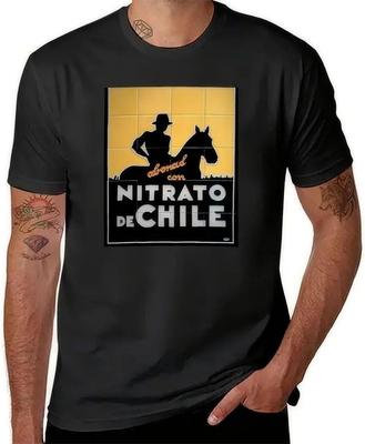 Chile Nitrate Nitrato De Chile Spanish Version T Shirt Custom T Shirts Tees Mens Clothing