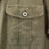 Burberrys 90s Linen Old Short Sleeve Military Shirt L Olive Men's Used