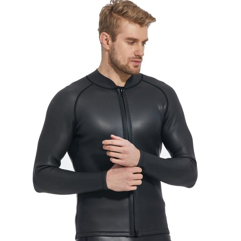 2mm Mens Shorty Wetsuit Top Snorkeling Swimming Diving Warmth UV Protection Outdoor Water Sports