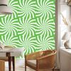 Hippie Wallpaper Background Green and White for Living Room and Bedroom 50x1000