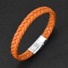 Simple Bracelet for Men Women Twist Braided Leather Minimalist Gift