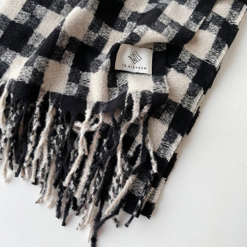 Four Seasons Available New Women'S/Men'S Versatile Haircoat Imitation Cashmere Scarf Warm Medium Scarf Shawl