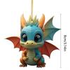 2D Dragon Baby Hanging Ornament Dragon Baby Cute Christmas Dragon Pendants  Party