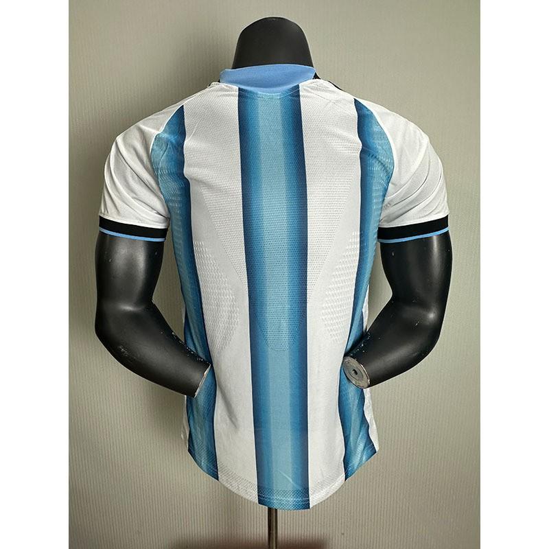 Argentina National Team Home Jersey 2026 World Cup Short Sleeve Soccer Shirt Men Bamboo Fiber Performance Wear