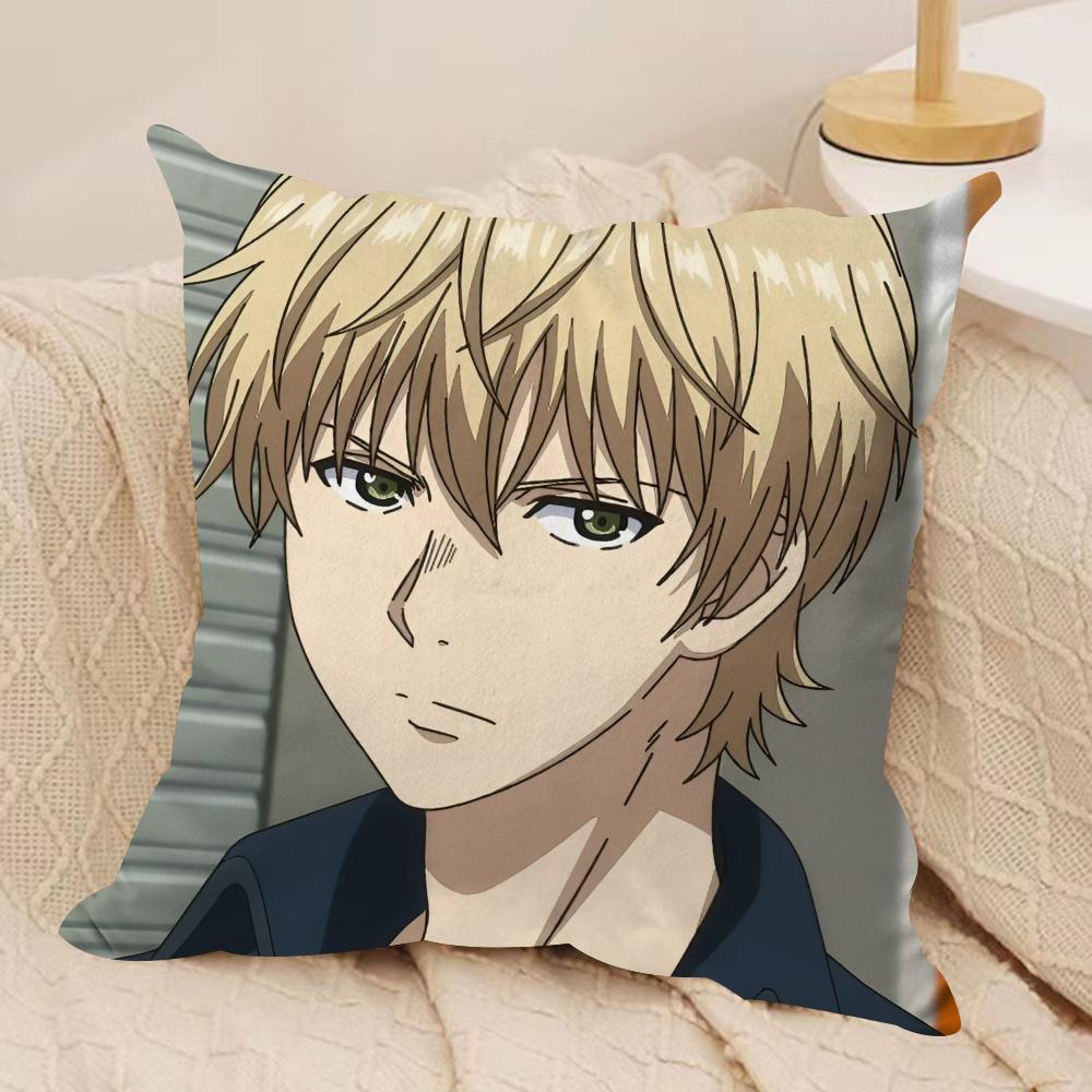 Anime AAoashi Cushion Cover Soft Plush Fabric DoubleSided Printed Sofa Cushion Cover for All Seasons Home Decor Gift