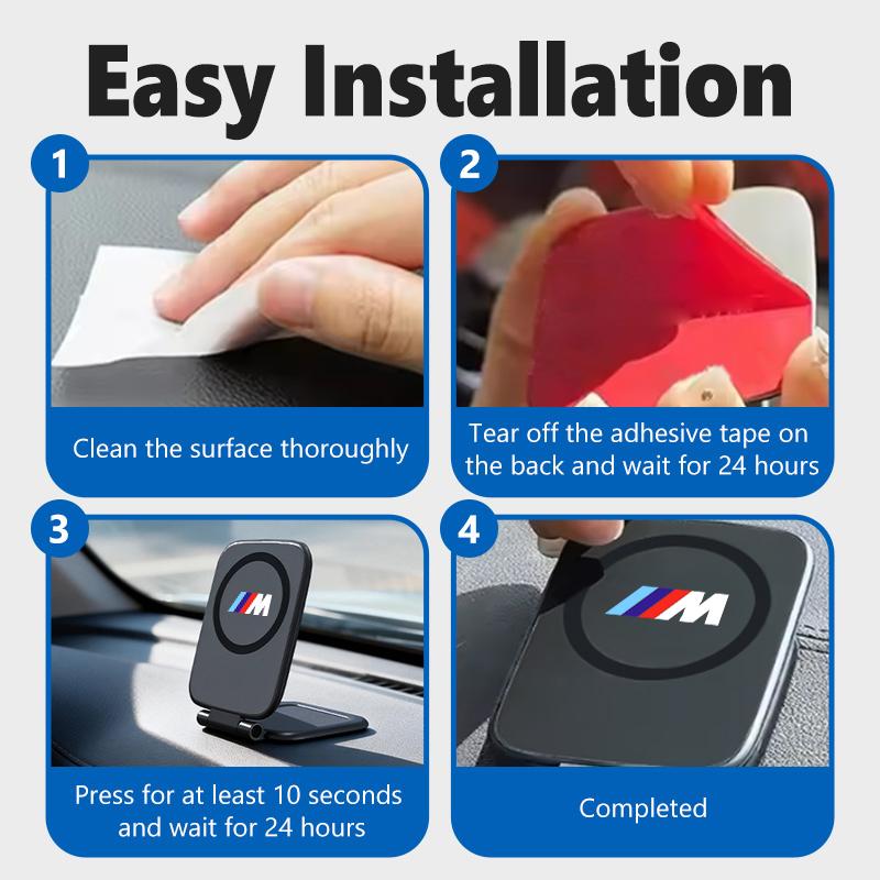 SHEJ3 Magnetic Car Foldable Cell Phones Bracket Holder Navigation Stand For BMW 1 3 5 7 Series M F01 F20 F10 F13 E52 E53 E60 E93