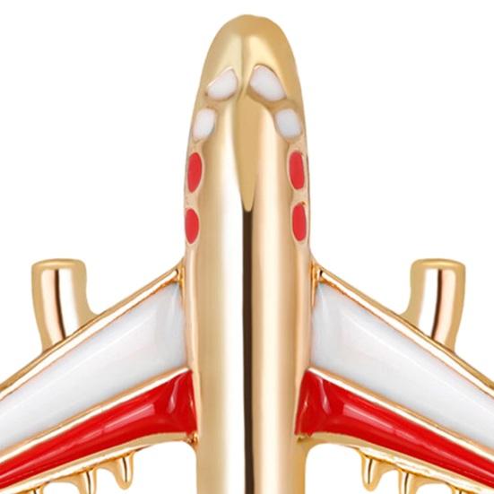 Pin Enamel Jewelry Shiny Cartoon Airplane Brooch Elegant Badge Handbag Sweater Suit