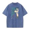 Anime BLEACH Urahara Kisuke Graphic T Shirt Men Women Short Sleeve Clothing Casual Cotton Tshirt Washed T-shirt Harajuku Tops