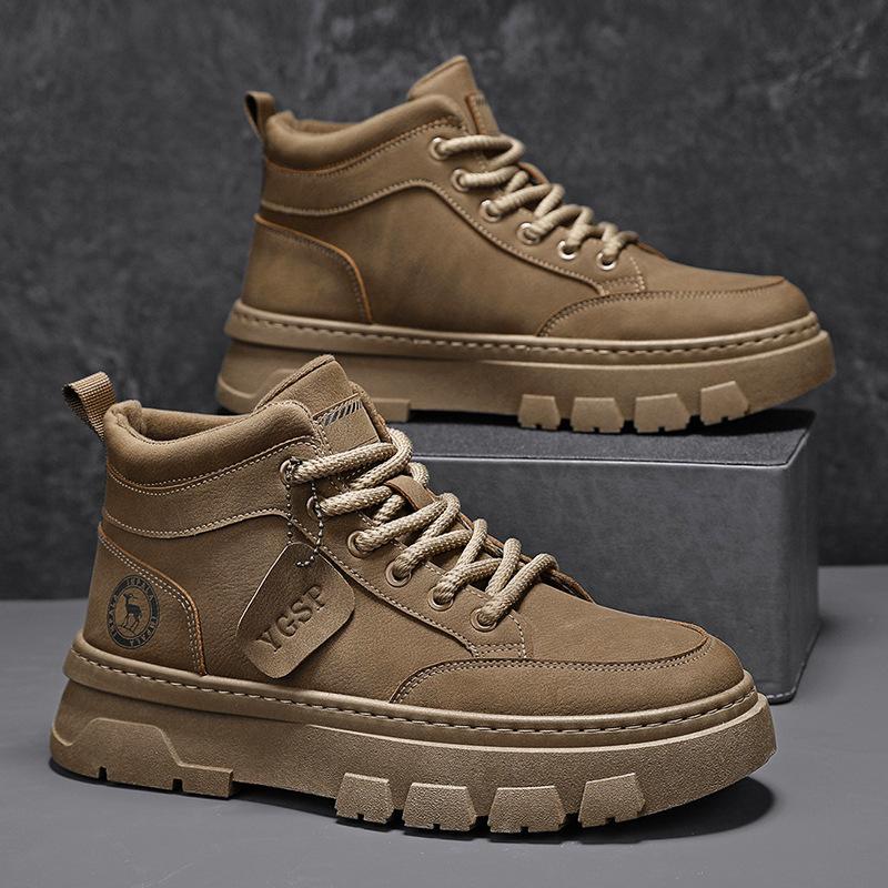 Autumn platform casual sports board shoes summer non-slip wear-resistant work insurance Martin boots