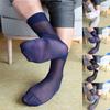 Herren Socken Elastisch Abend Formal Leicht Durchsichtig